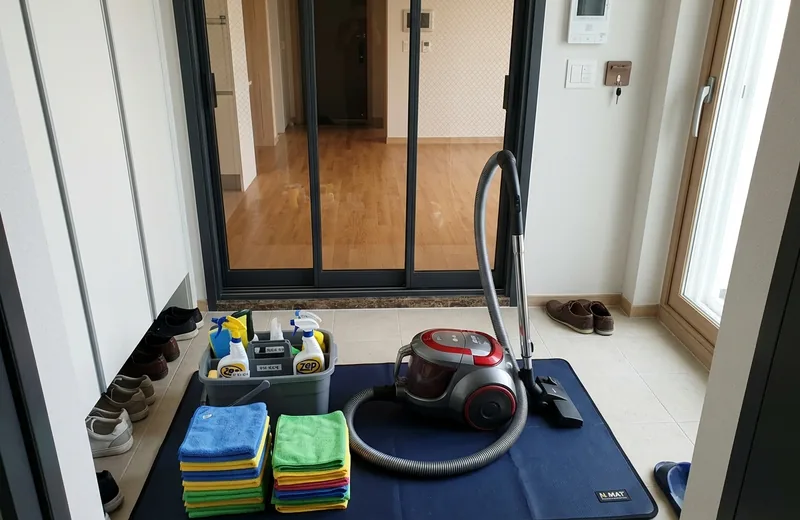 입주 일정에 맞춰 준비된 전문 청소 장비